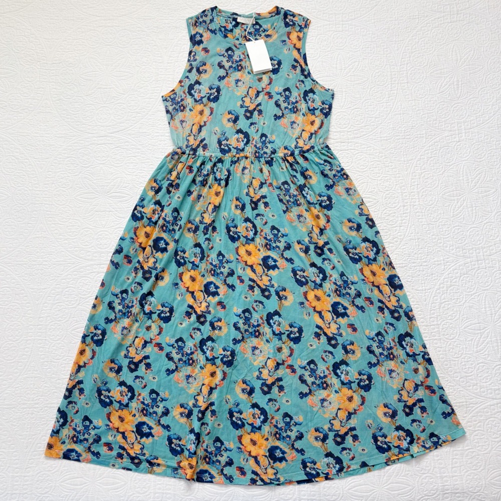 Ulla Johnson Irina Dress in Morning Dew Print XL‎